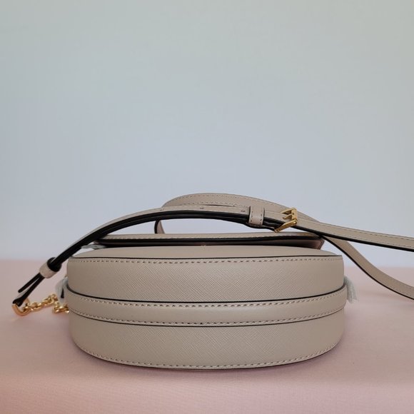 MICHAEL KORS Jet Set Charm Saffiano Leather MD Half Dome Chain Crossbody-🎈$148. - Picture 10 of 16